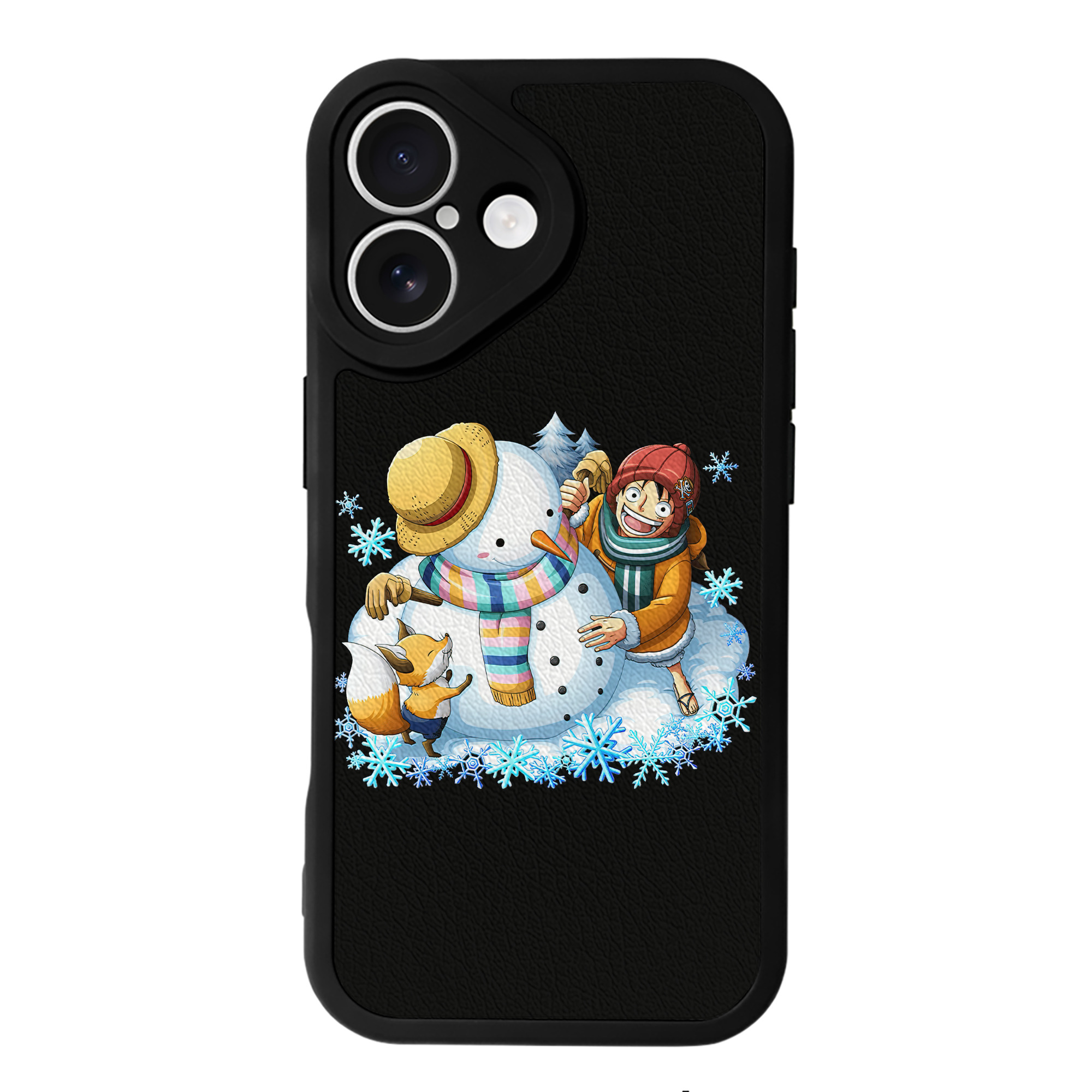 （画像用） ワンピース モンキー・D・ルフィ ONE PIECE Monkey D. Luffy 【iPhone 16シリーズ対応】シリコンスマホケース（レザー調） 材質：シリコン